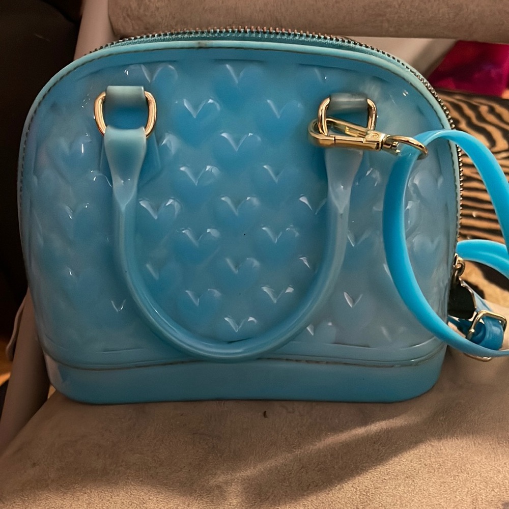 Blue Jelly Luv Betsey (Betsey Johnson) purse